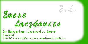 emese laczkovits business card